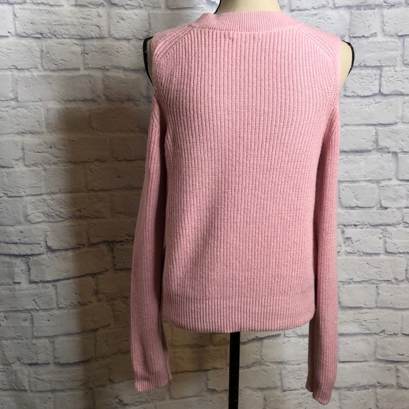 LUCKY BRAND Pink Longsleeve Cold Shoulder Sweater - Picture 5 of 12